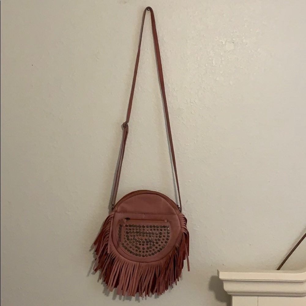 Cut N Paste pink leather bag